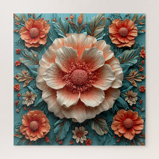 Puzzle Grandes fleurs de corail (Vertical)