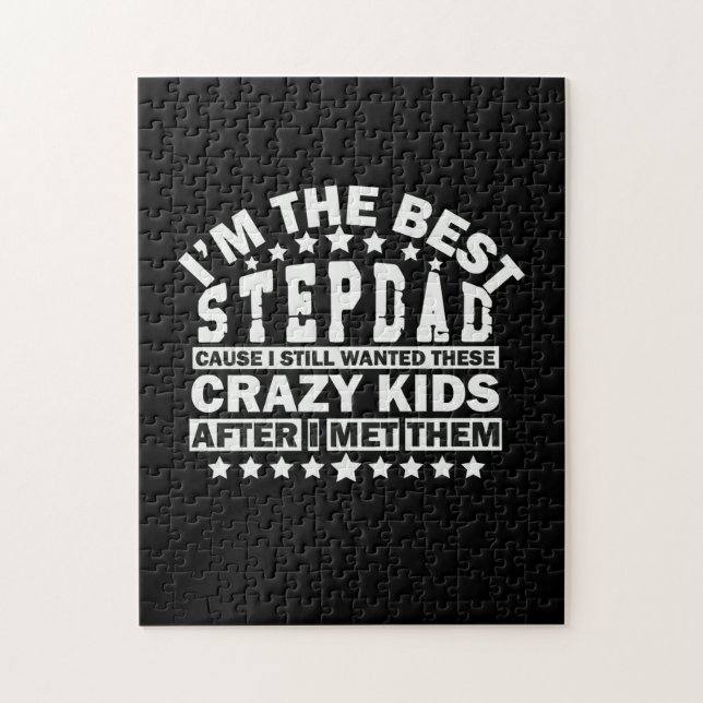 Puzzle Grandfather Quotes | I Am The Best Stepdad (Vertical)