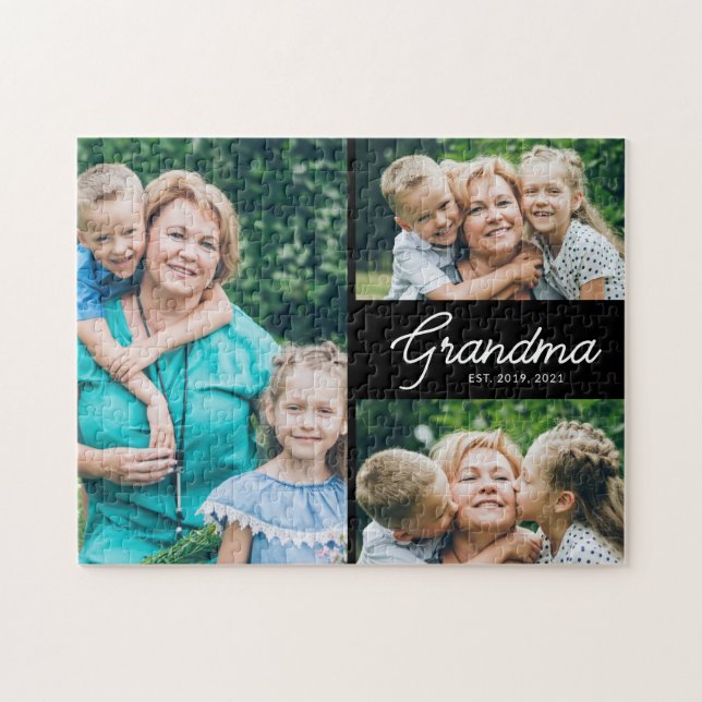 Puzzle Grandma Established Script 3 Photo (Horizontal)