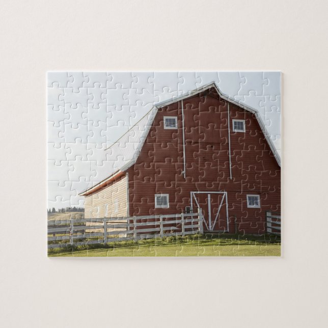 Puzzle Grange dans le paysage rural (Horizontal)
