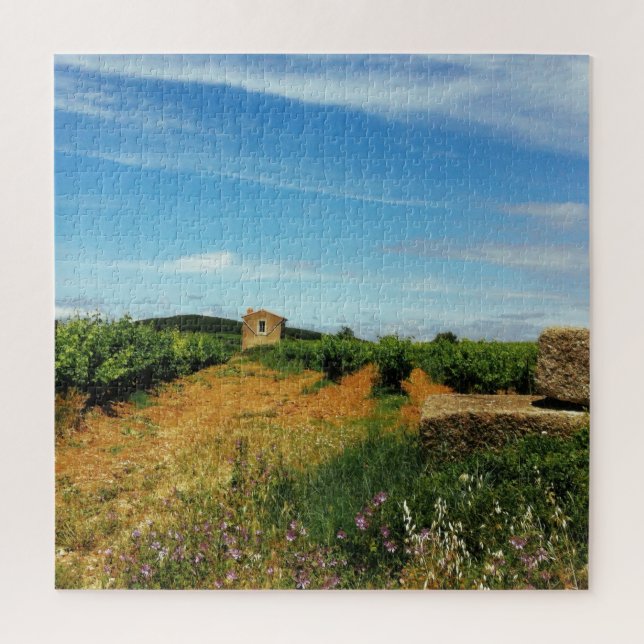 Puzzle Grange de raisins avec Pyrénées à Distance Marge F (Vertical)