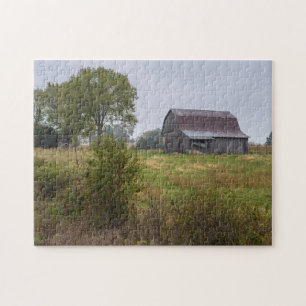 Puzzle Grange Sur Une Colline