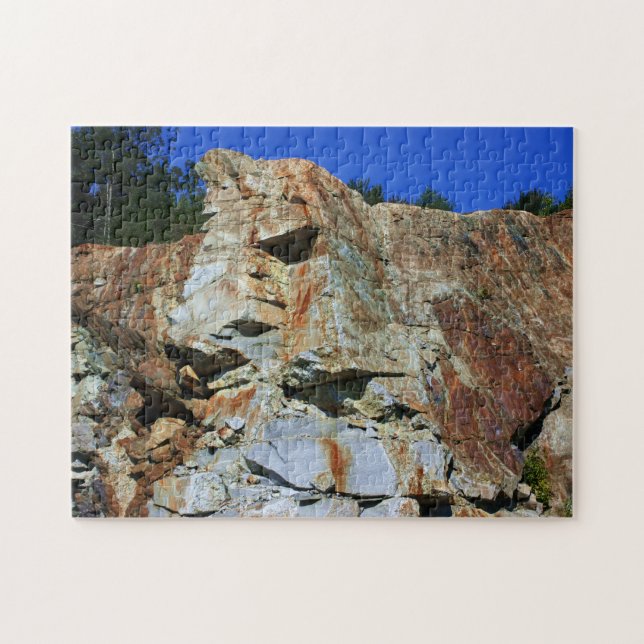 Puzzle Granit Rock Cliff Wall Nature (Horizontal)