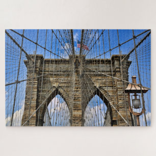 Puzzle Graphique artistique, Brooklyn Bridge, New York,