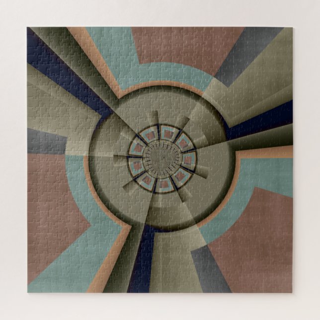 Puzzle Graphique d'art fractal de l'harmonie des couleurs (Vertical)