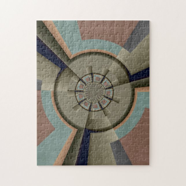 Puzzle Graphique d'art fractal de l'harmonie des couleurs (Vertical)