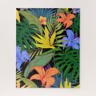 Puzzle Graphique de fleur d'Aloha de Hawaii tropical