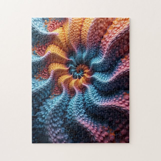 Puzzle Graphisme animé en spirale infinie pastel (Vertical)