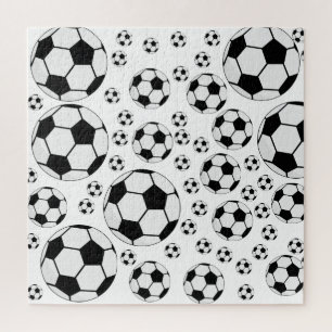 Puzzle Graphisme de ballon de football classique Fan de s