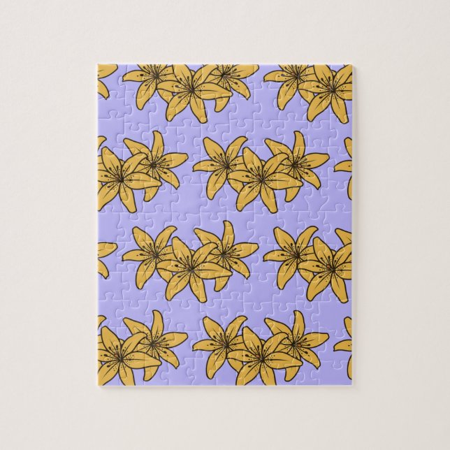 Puzzle Grappe de lis de dessin animé jaune (Vertical)