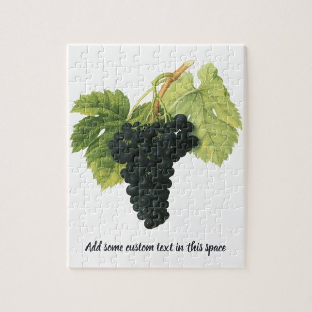 Puzzle Grappe de raisin biologique de vin rouge vintage,  (Vertical)