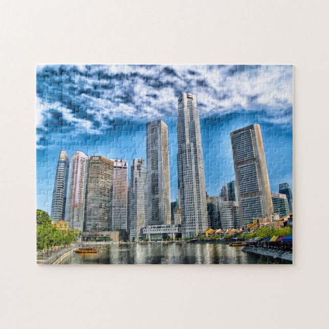 Puzzle Gratte-ciel Singapour Skyline . (Horizontal)