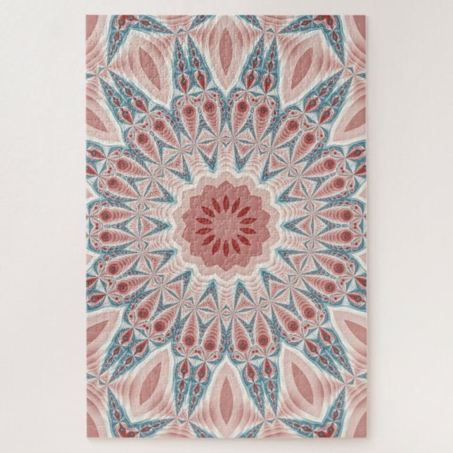 Puzzle Grattez moderne Kaleidoscope Mandala art fractal (Vertical)