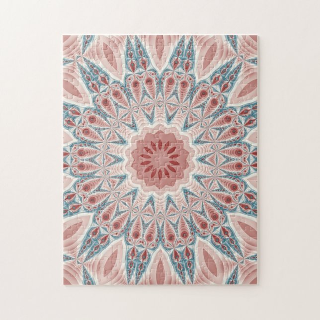 Puzzle Grattez moderne Kaleidoscope Mandala art fractal (Vertical)