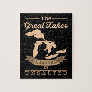 Puzzle Great Gakes Shark Free Unsaled Michigan Gift