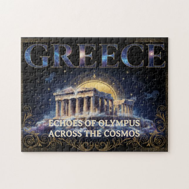 Puzzle Grèce Cosmique Temple Ancien Art Céleste (Horizontal)