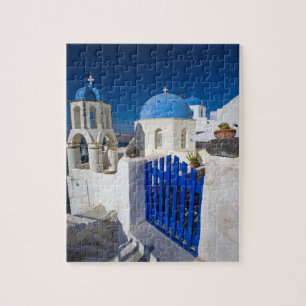 Puzzle Grèce et île grecque de Santorini ville d'Oia 3