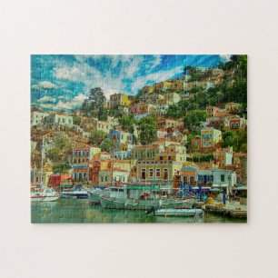 Puzzle Grèce Symi Grec Ile Grecque