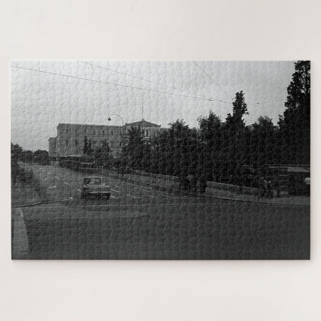 Puzzle Grèce vintage Delphi Ancien palais Athènes (Horizontal)