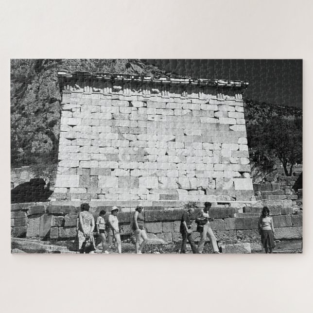 Puzzle Grèce vintage Delphi Athéna Trésorerie (Horizontal)