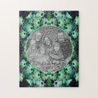Puzzle Green African Daisy Flowame Ajouter votre photo