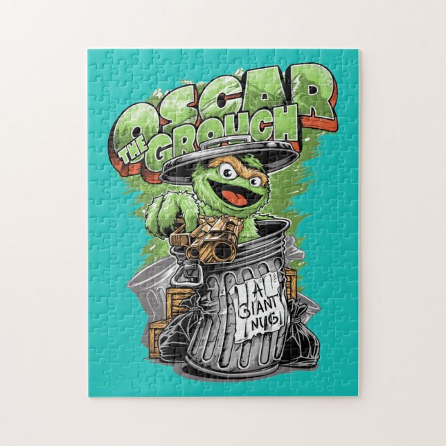 Puzzle Green Garbage Monster  (Vertical)