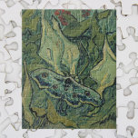 Puzzle Green Peacock (Empereur) Moth de Vincent van Gogh<br><div class="desc">Great Peacock Moth ou Emperor Moth de Vincent van Gogh est une peinture naturelle de post impressionnisme d'art vintage. Un géant empereur Moth vole parmi les fleurs et les plantes dans un jardin jardin. Van Gogh utilisait des papillons dans ses oeuvres comme symbole d'espoir. La Tête de la Mort est...</div>