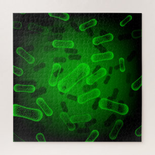 Puzzle Green rod shaped bacteria