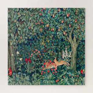 Puzzle GREENERY, FOREST ANIMALS Hares, Film vert