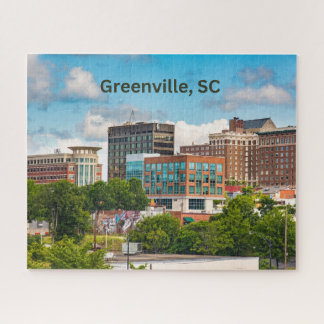 Puzzle Greenville, Caroline du Sud, Bâtiments du centre-v