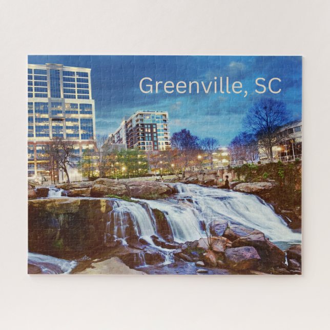 Puzzle Greenville, Caroline du Sud Centre-ville Reedy Riv (Horizontal)