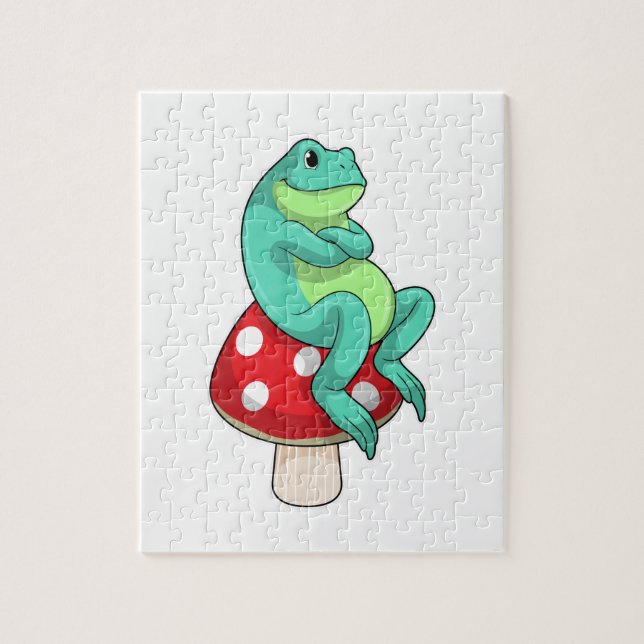 Puzzle Grenouille au champignon (Vertical)