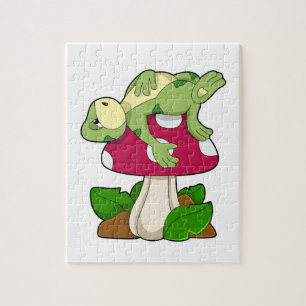 Puzzle Grenouille au coucher du champignon