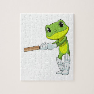 Puzzle Grenouille au cricket avec chauve-souris de cricke
