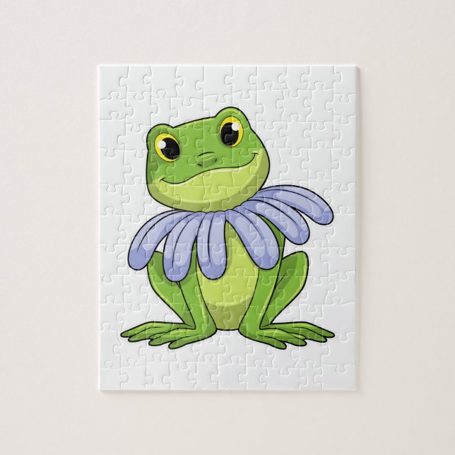 Puzzle Grenouille avec marguerite (Vertical)