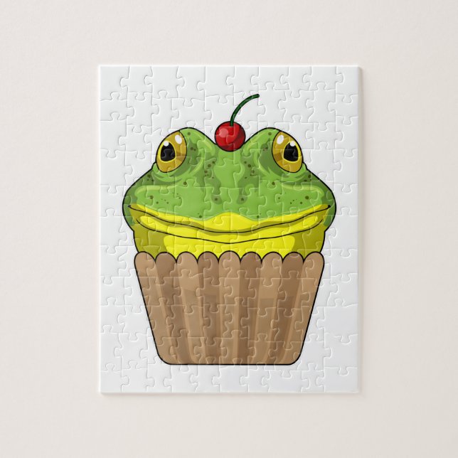 Puzzle Grenouille avec muffin (Vertical)