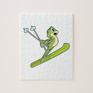 Puzzle Grenouille comme sauteur de ski avec Ski.PNG