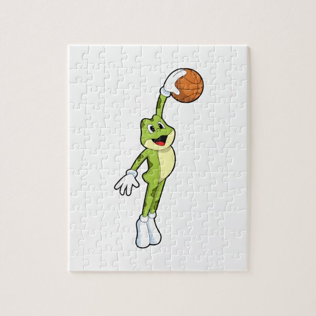 Puzzle Grenouille en tant que joueur de basket-ball avec  (Vertical)