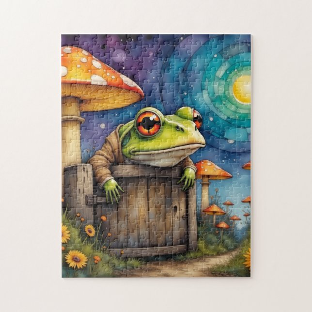 Puzzle Grenouille livre d'histoire Whimsical (Vertical)