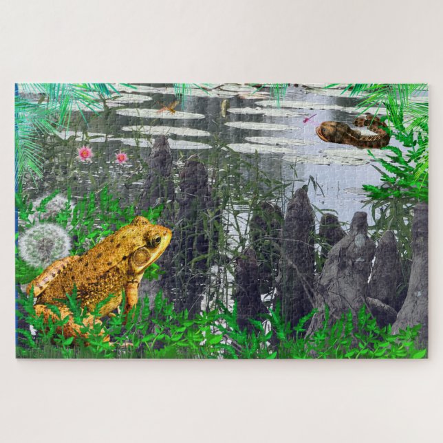 Puzzle Grenouille marécageuse (Horizontal)