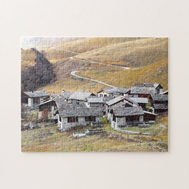Puzzle Grevasalvas Bergdorf (Horizontal)