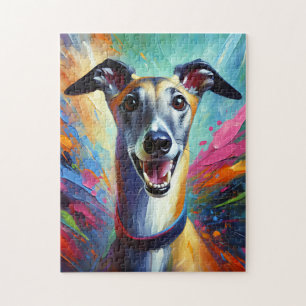 Puzzle Greyhound Chig Acrylique Imprimer Cadeau Amoureux