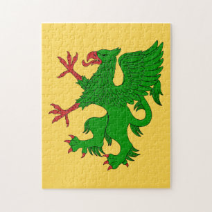Puzzle Griffin Rampant Vert