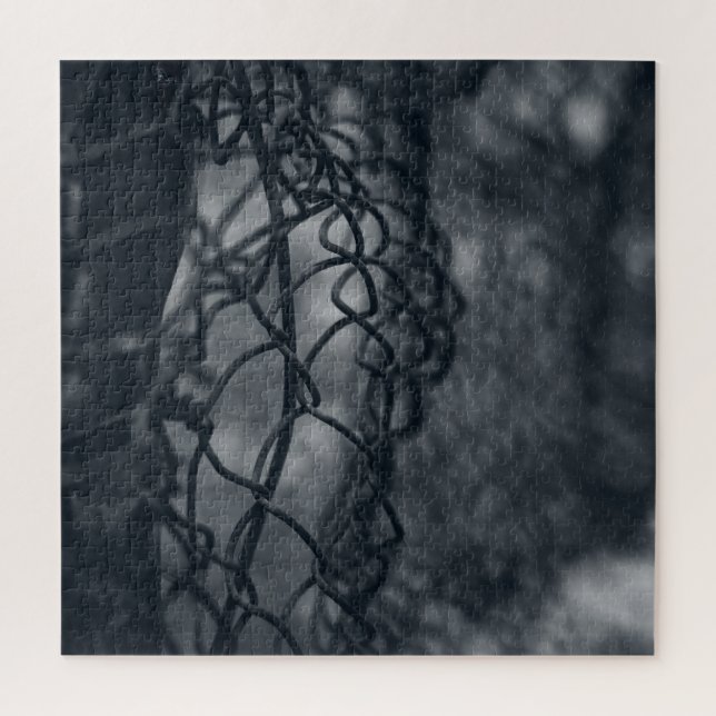 Puzzle Grille de clôture métallique fine art (Vertical)