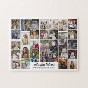 Puzzle Grille de collage photo 30 - 2 zones de texte - no