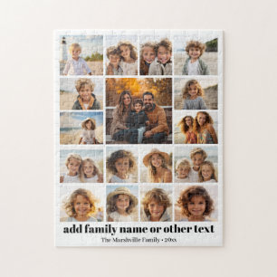 Puzzle Grille de photos moderne et minimaliste avec 17 ph