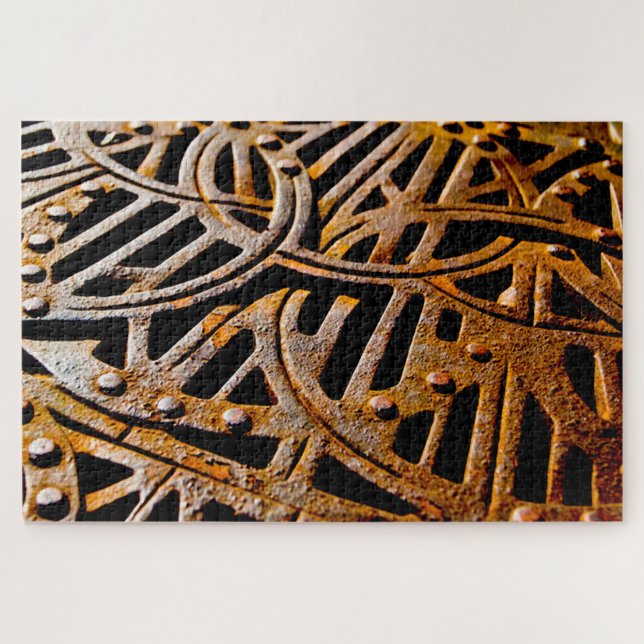 Puzzle Grille Rouillée (Horizontal)