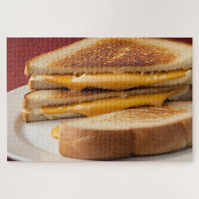 Puzzle Grilled Cheese Sandwich (Horizontal)