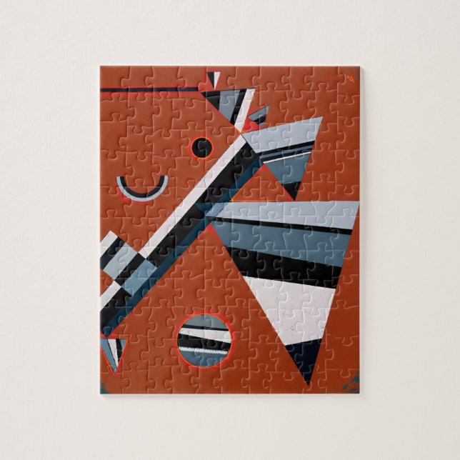 Puzzle Gris de Kandinsky Peinture Abstraite Art moderne (Vertical)