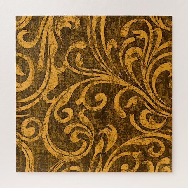Puzzle Gris floral, texture transparente haute résolution (Vertical)